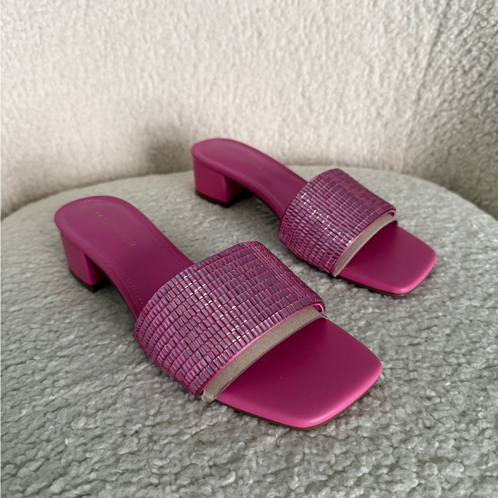Marc Fisher Casaly Beaded Pink Sandals